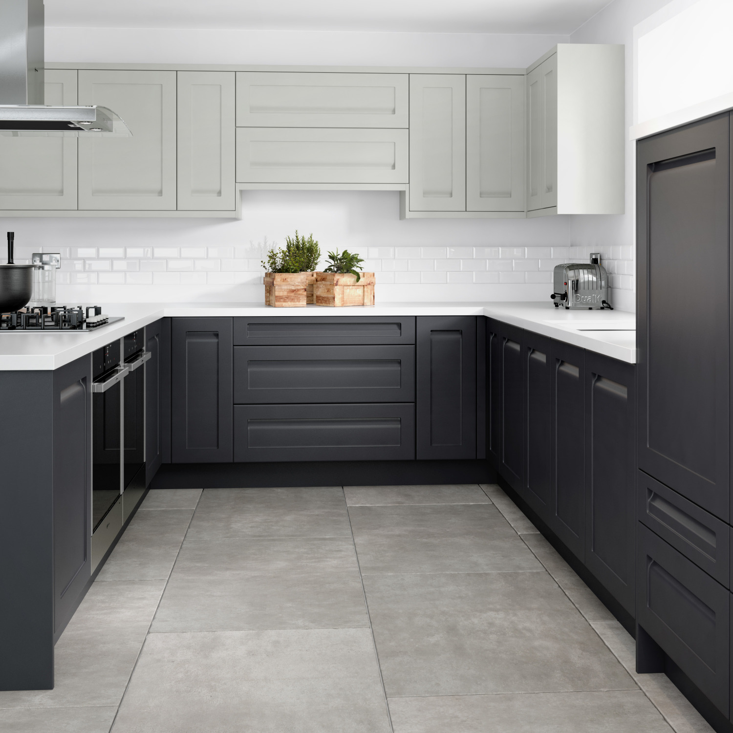 Concept Painted Limestone Anthracite