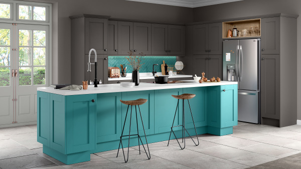 Moda Graphite Turquoise