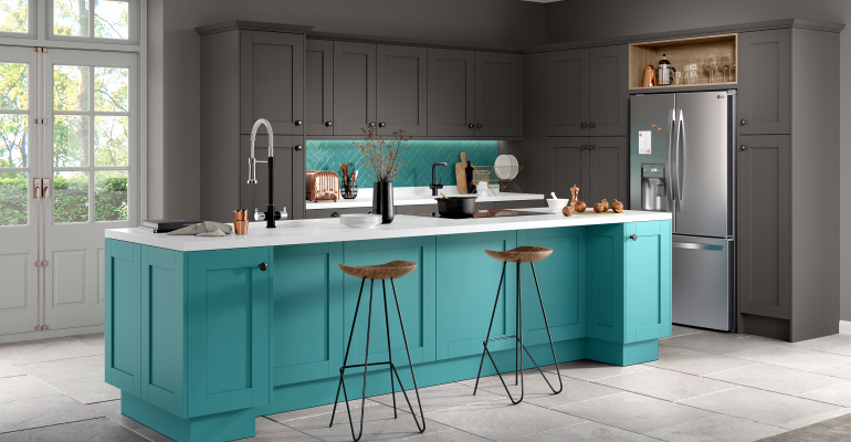 Moda Graphite Turquoise