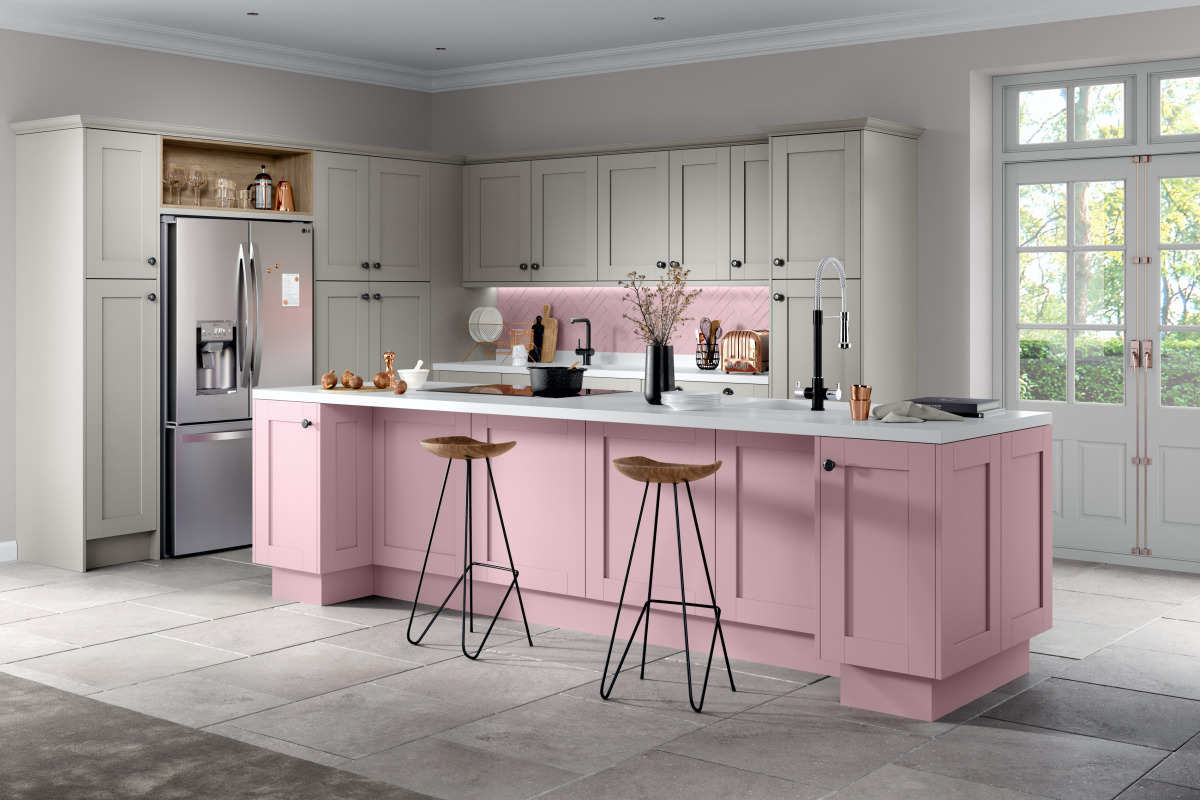 Moda Painted Blush And Light Grey