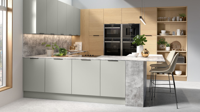 Contemporary Vogue Light Grey And Lissa Oak