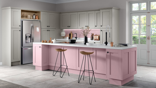 Moda Painted Blush And Light Grey