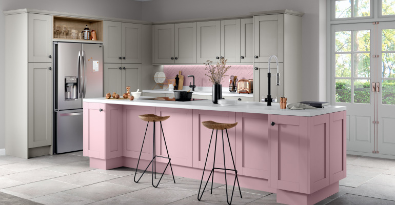 Moda Painted Blush And Light Grey