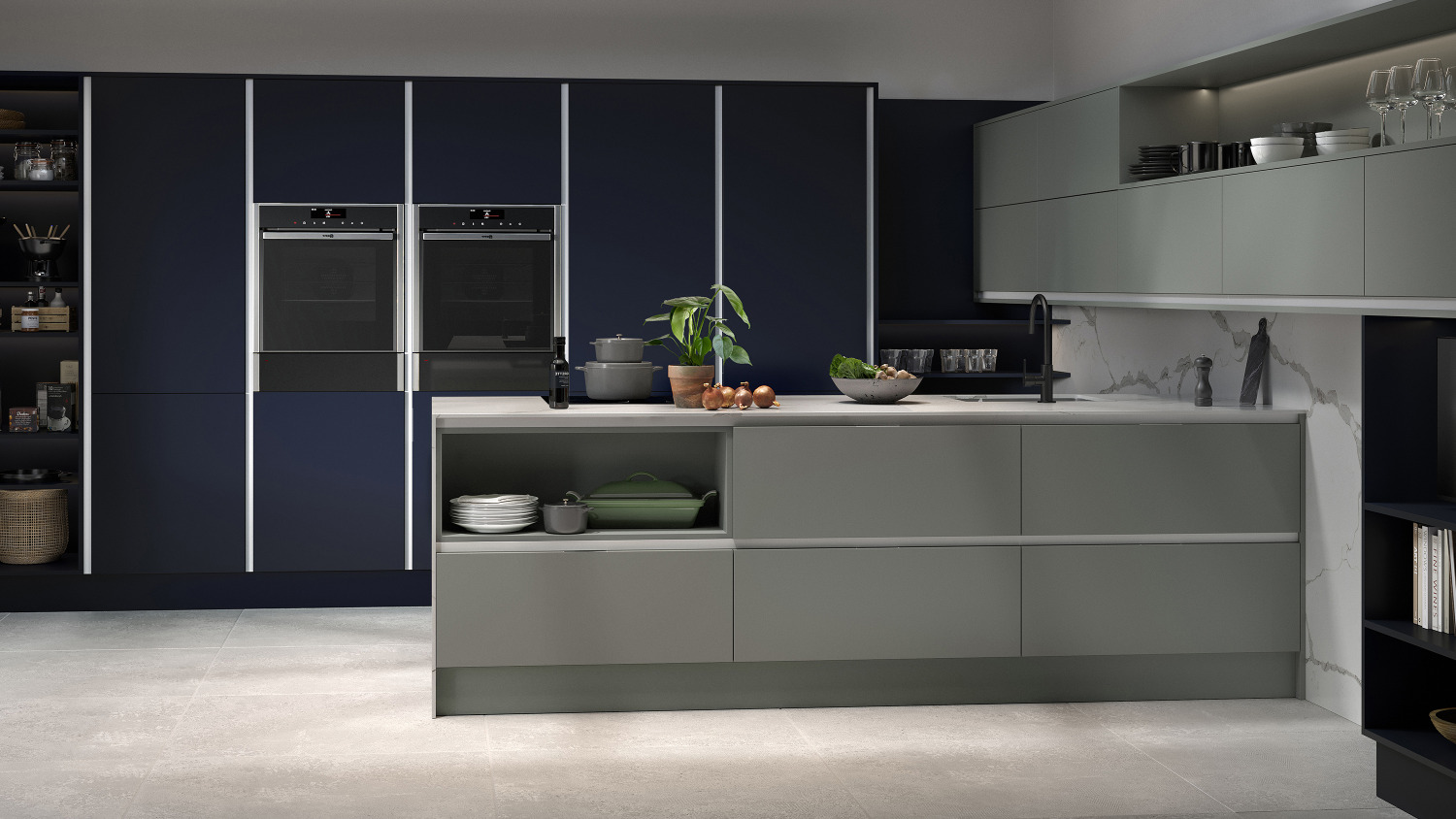Inset Chic Fjord And Dark Blue