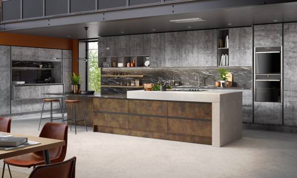 Inset Chic Copper Linear Bellato Grey