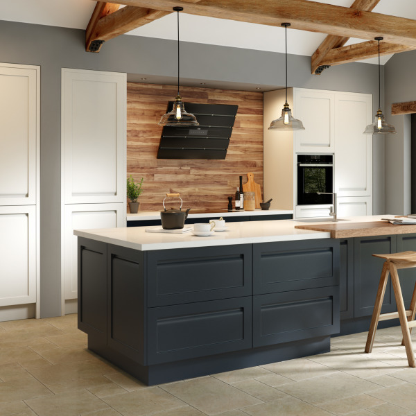 Savoy Painted Limestone Anthracite