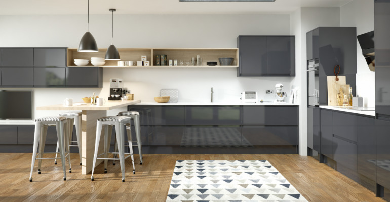 Gloss Stone Shaker Sheraton Shaker Kitchens Omega Plc