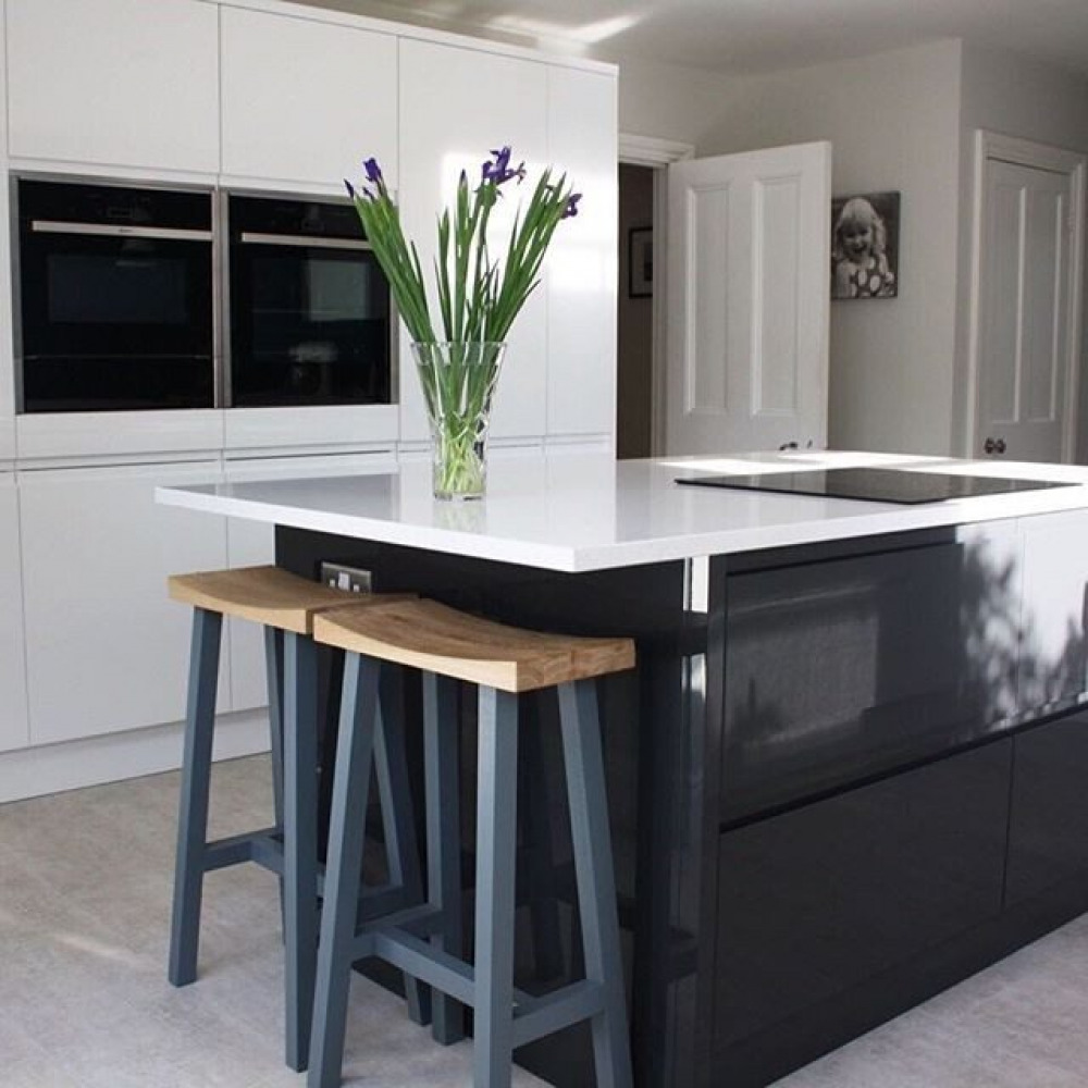 Black Gloss Kitchen Ideas Black And White Kitchen