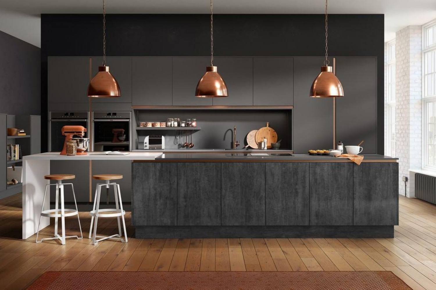 Kitchen Colour Ideas Metallic