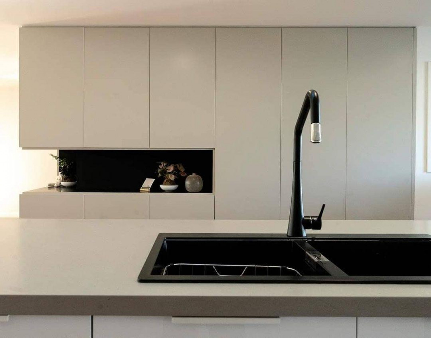 Black And Cream Kitchen Ideas Black Kitchen Sink