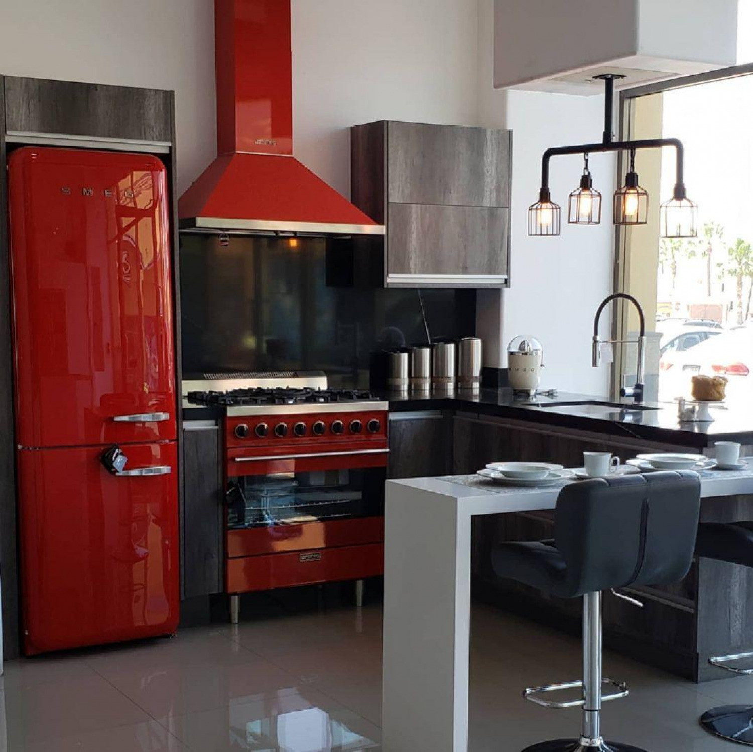 Black And Red Kitchen Ideas Red Appliances