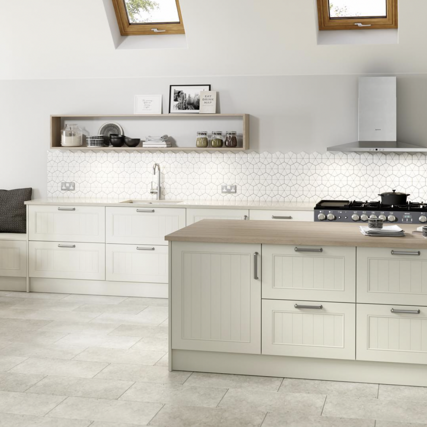 Patterned Tile Kitchen Wall Art