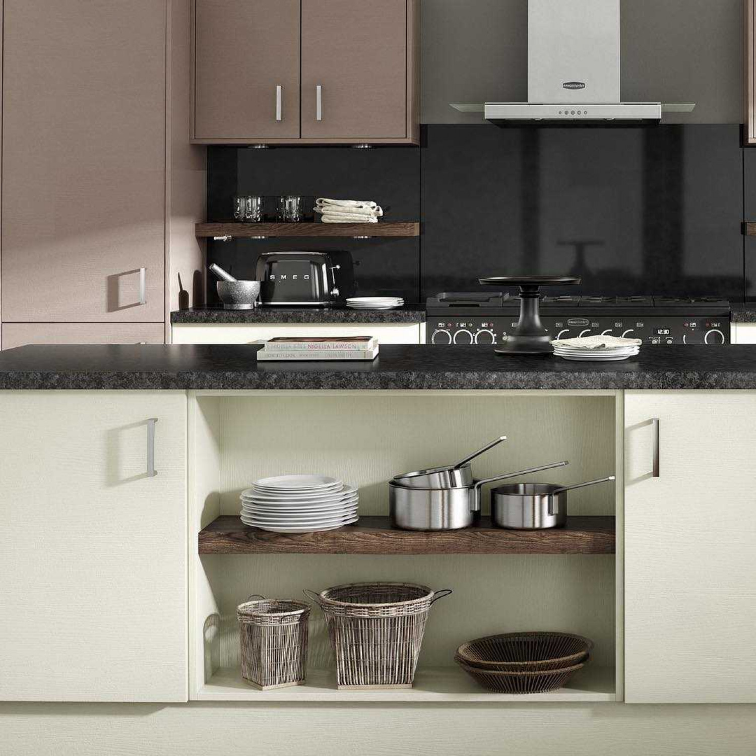 Black Kitchen Worktop Ideas Green Cabinets