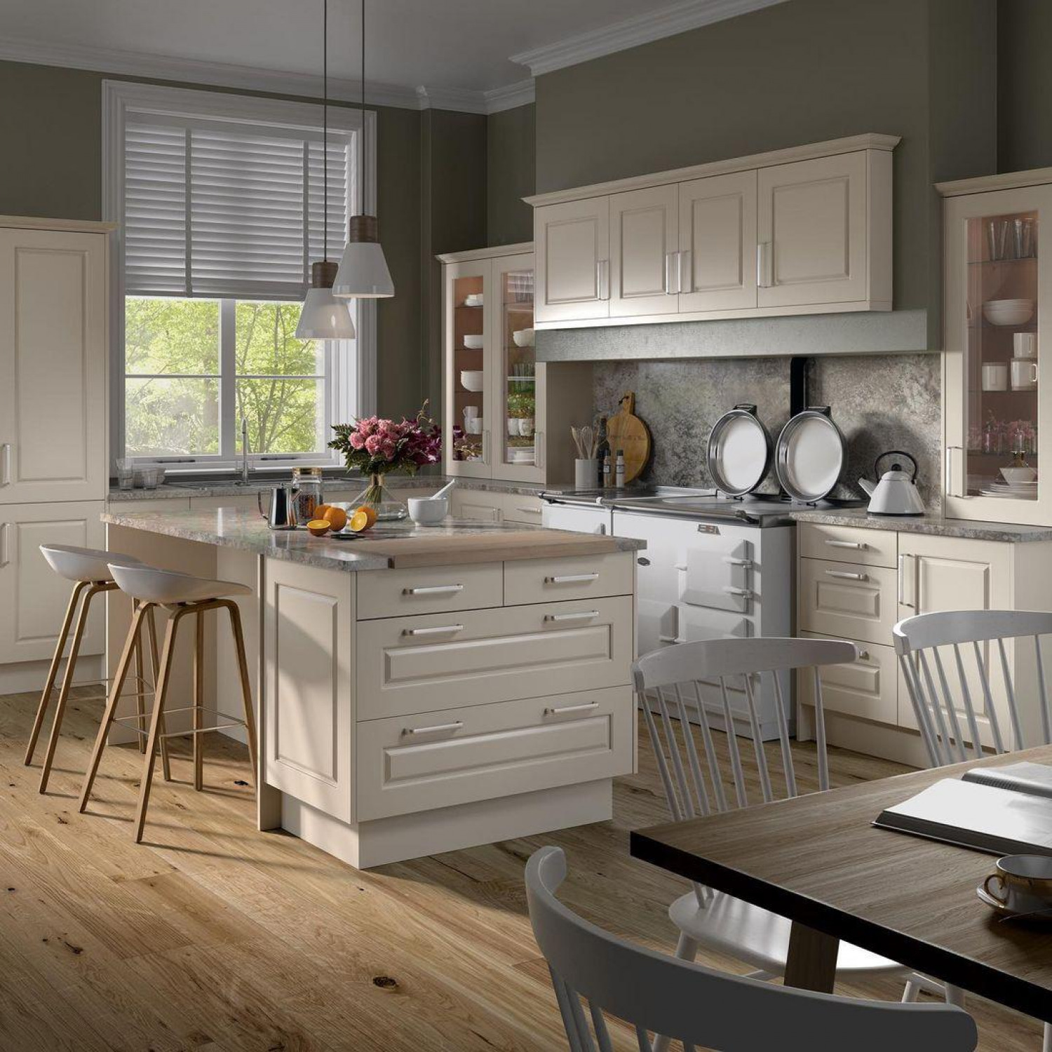 Cream Kitchen Ideas Neutral Shaker Kitchen
