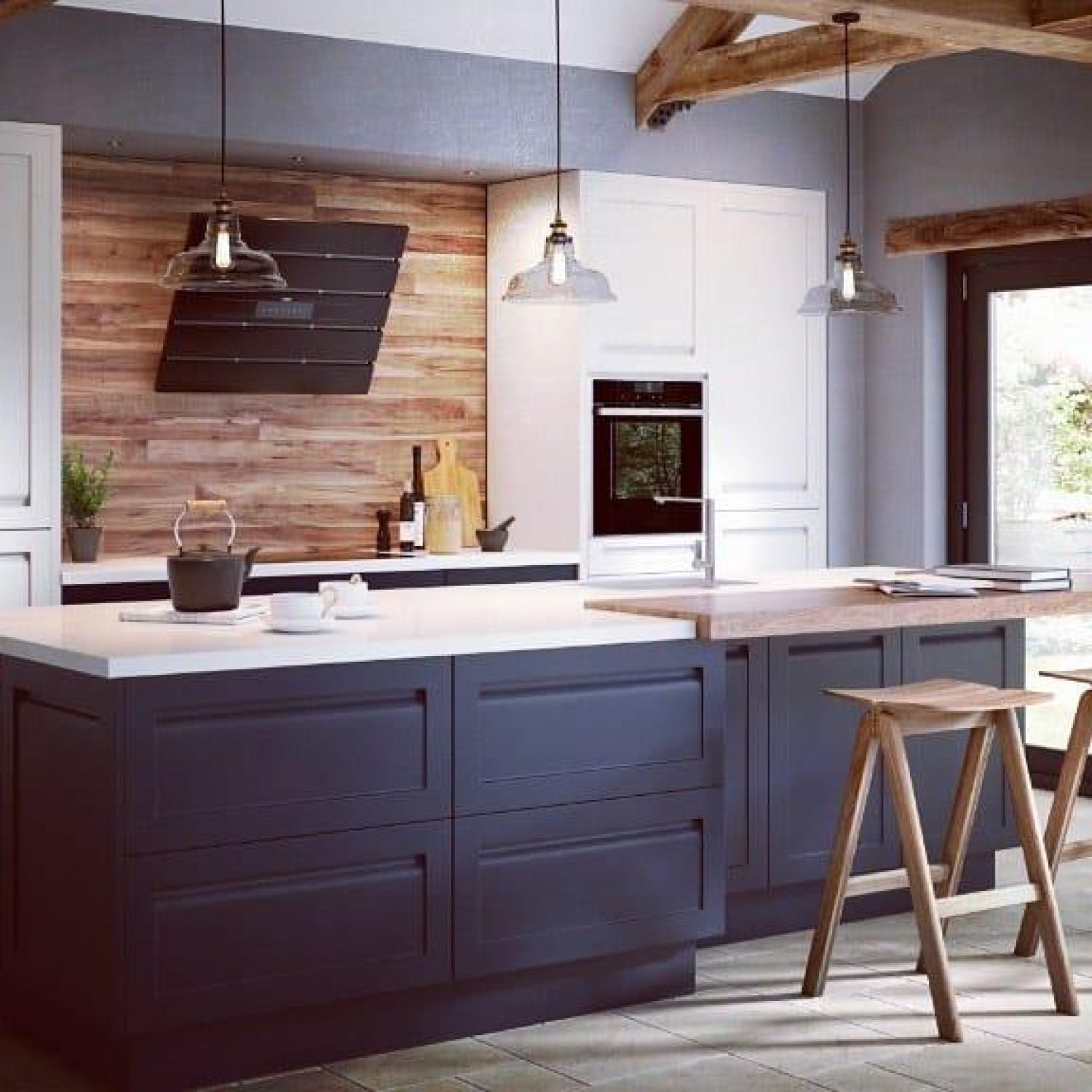 Galley Kitchen Colour Schemes