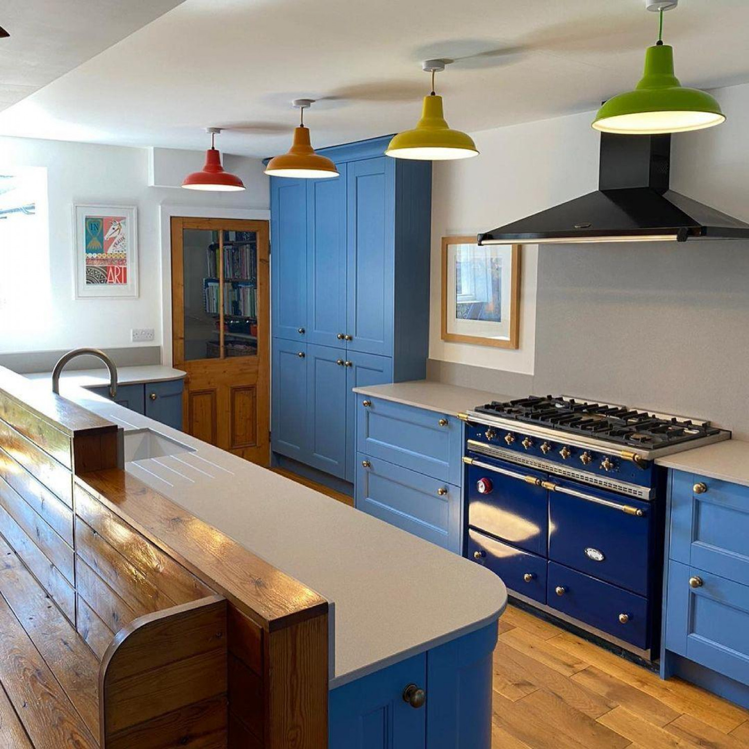 Kitchen Lighting Ideas Colourful Pendant Lights