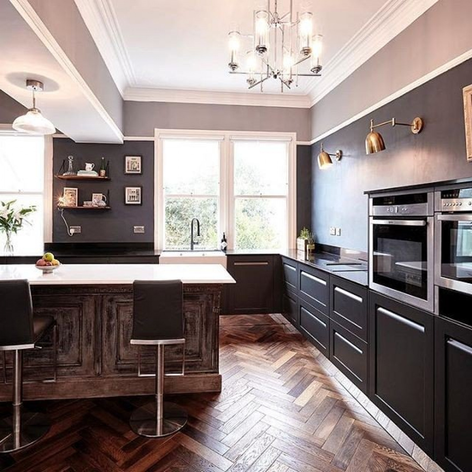 Navy Kitchen Ideas Black And Blue