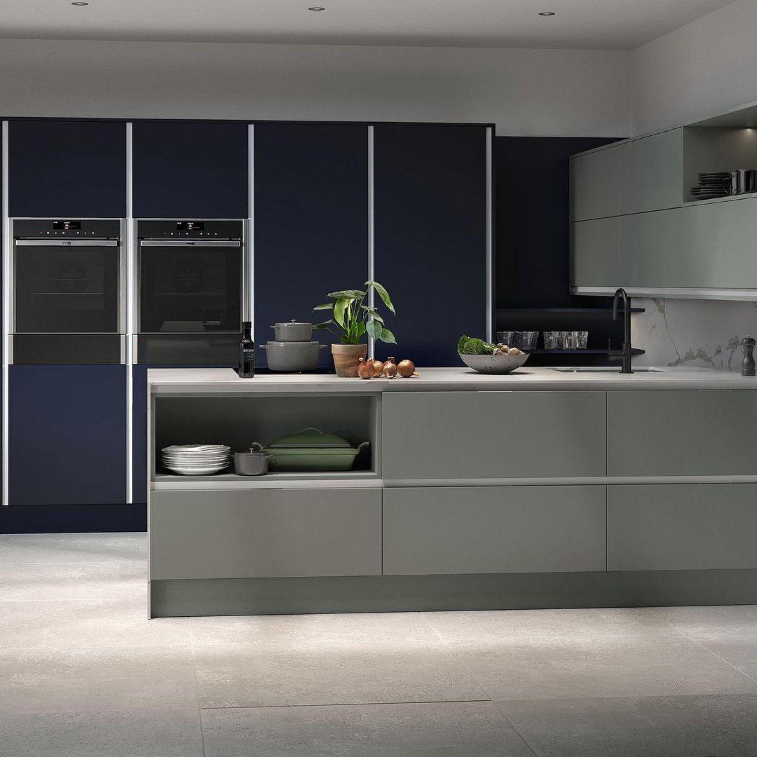 Navy Kitchen Ideas Kitchen Zones