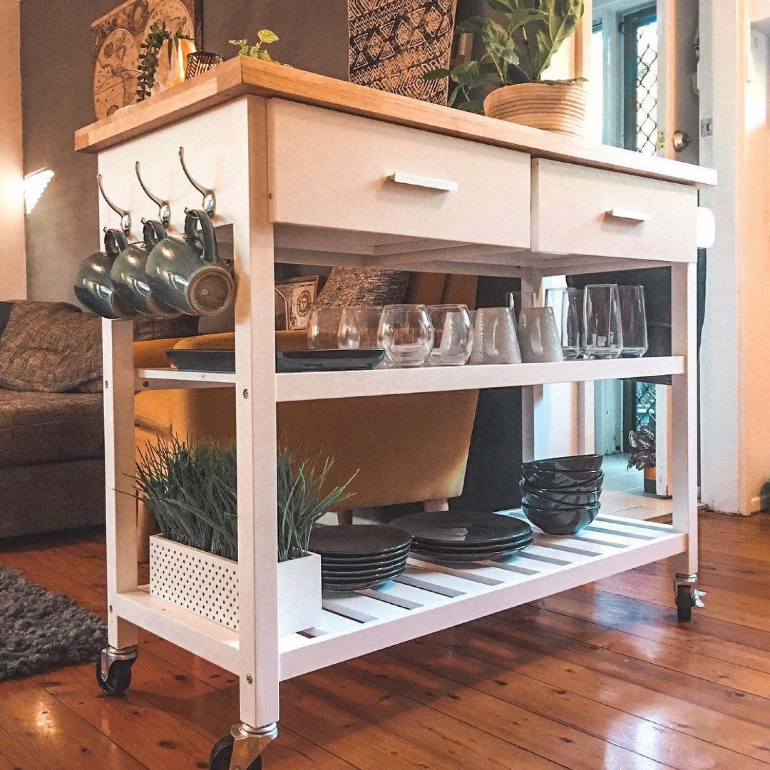 Small Kitchens Storage Trolley