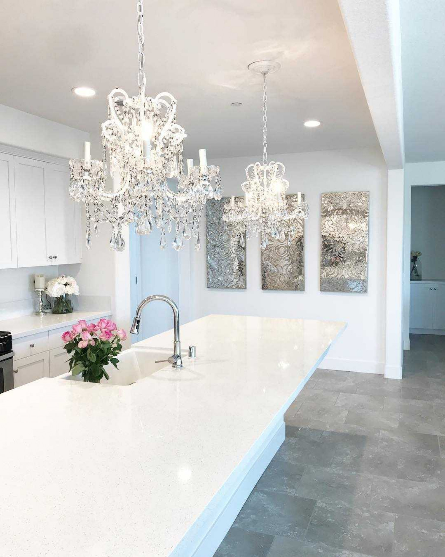 Kitchen Island Ideas Chandelier
