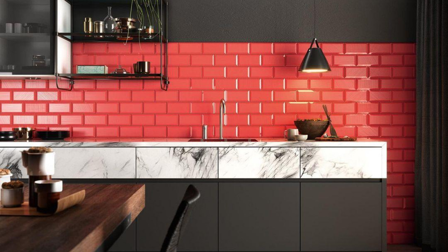 Red Kitchen Ideas Red And Black