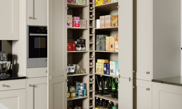 Manor House Shaker Diagonal Larder Open
