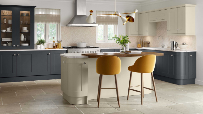 Classic Painted Antracite And Limestone