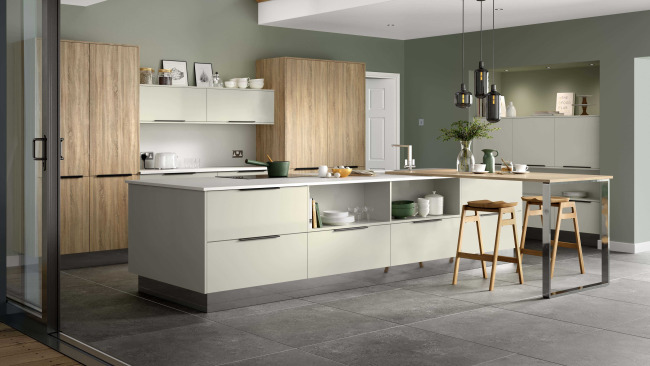 Cube Limestone Woodgrain New England Oak
