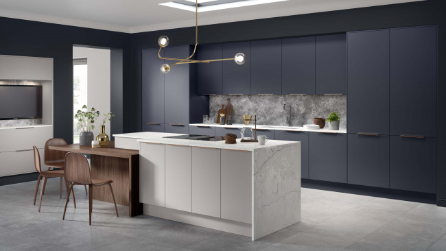 Opaco Painted Oxford Blue And Slate