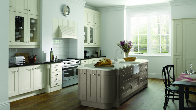 Painted Ivory And Hickory Wood Shaker 1
