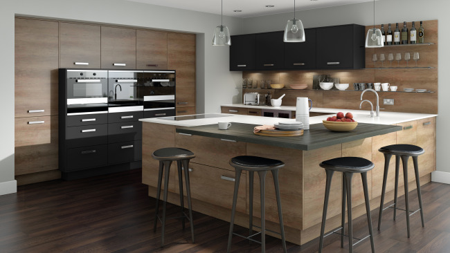 Woodgrain Grey Nebraska Oak Setosa Painted Anthracite